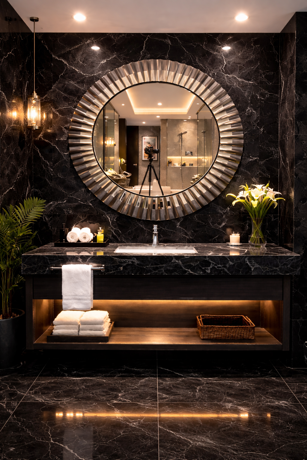 Circular Glow Reflection Mirror thumbnail